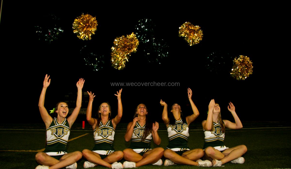 Pius X Nebraska High School Varsity Cheerleaders 09/27/2013