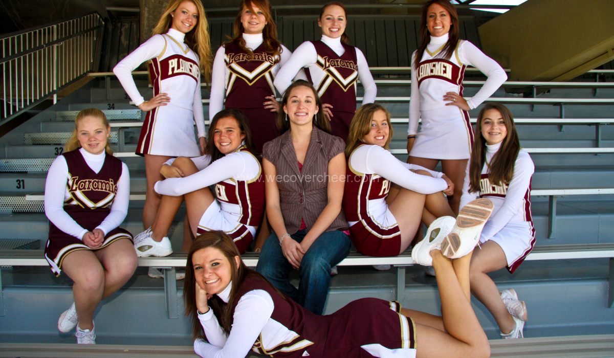 Laramie Wyoming High School Cheerleaders Promo Photoshoot 09/27/2009