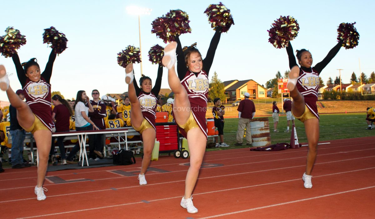 Laramie Wyoming High School Cheerleaders 09/14/2012