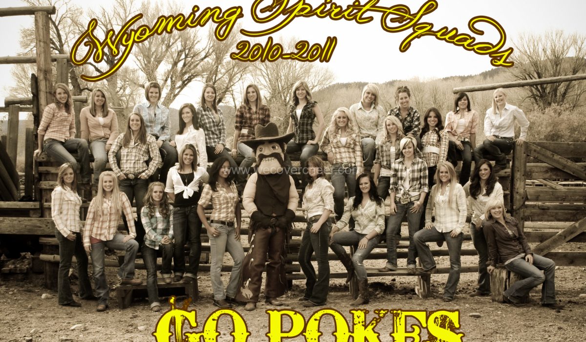 Wyoming Spirit Squad Poster Photoshoot Sneak Peak 10/17/2010